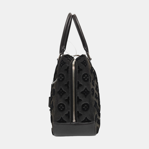 DEAUVILLE Monogram Suede Gray