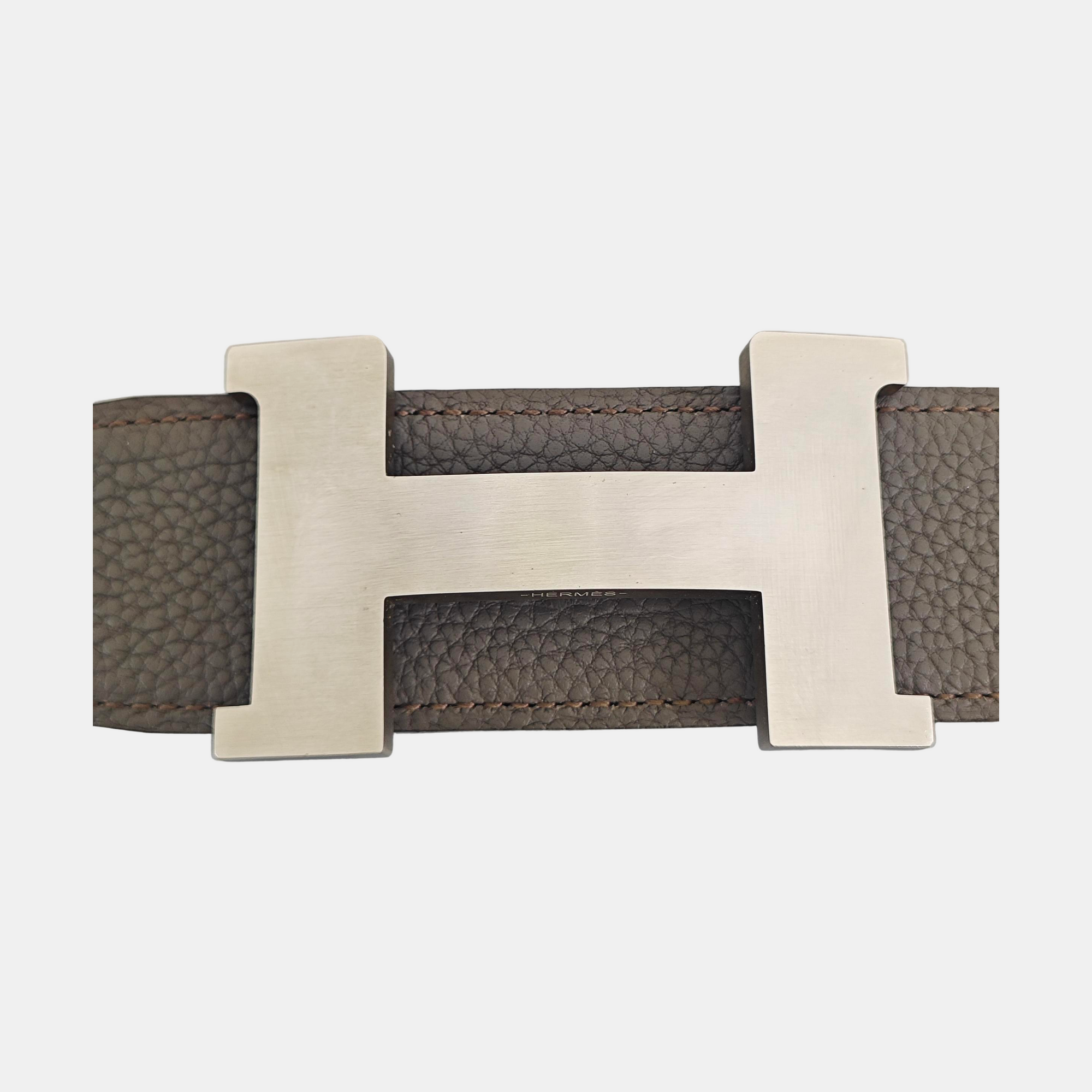 Leather Belt Gray