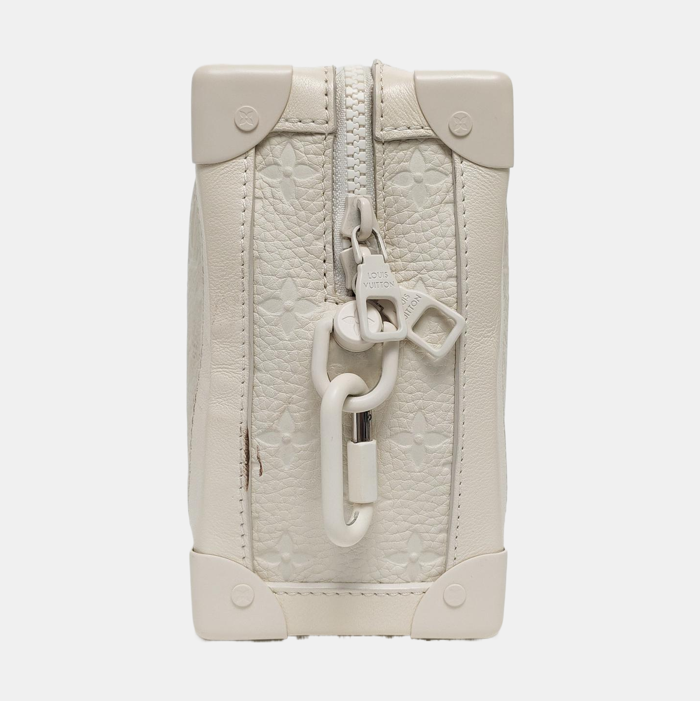 SOFT TRUNK Monogram Calfskin White