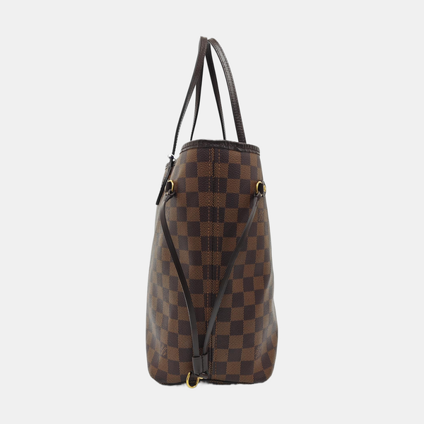 NEVERFULL MM Damier Ebene Coated Canvas Brown