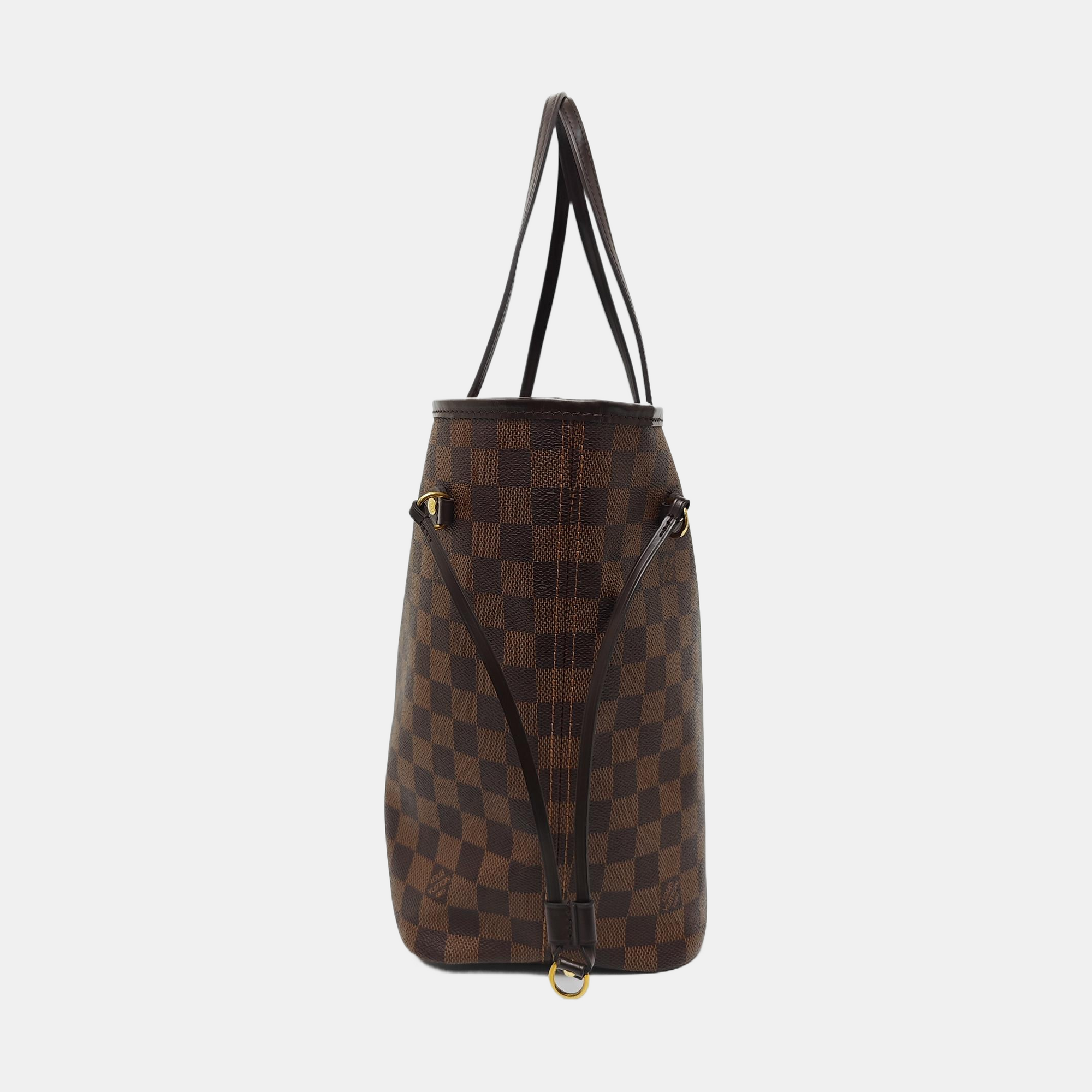 NEVERFULL MM Damier Ebene Coated Canvas Brown