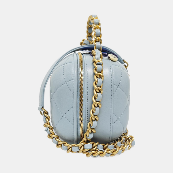 Quilted Lambskin Blue