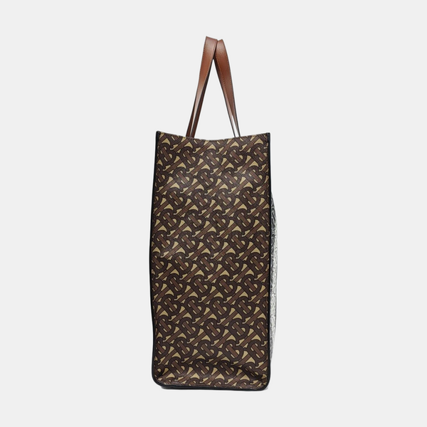 MONOGRAM Large Coated Canvas Brown