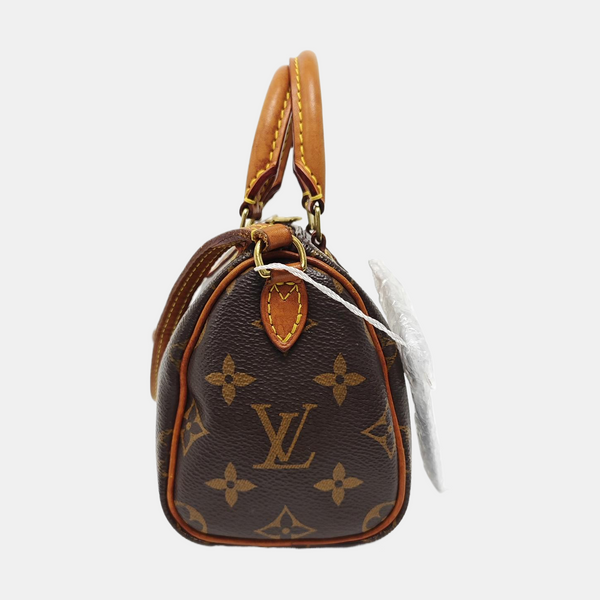 SPEEDY Nano Monogram Coated Canvas Brown