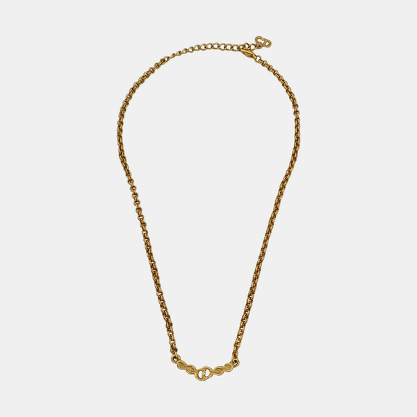 Petit CD Metal Gold Necklace