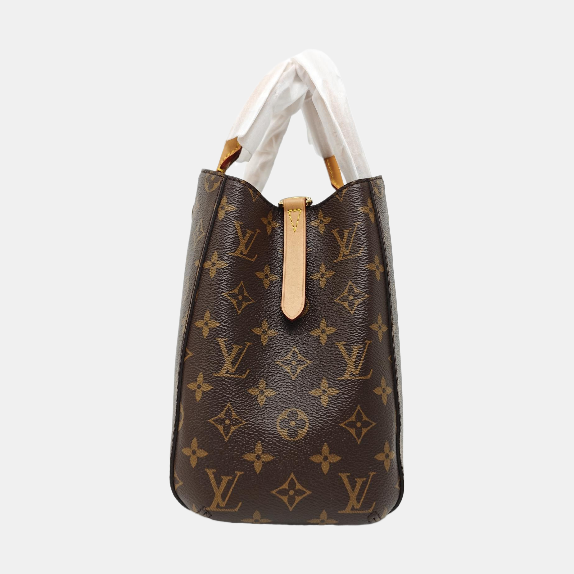 MONTAIGNE Monogram Coated Canvas Brown