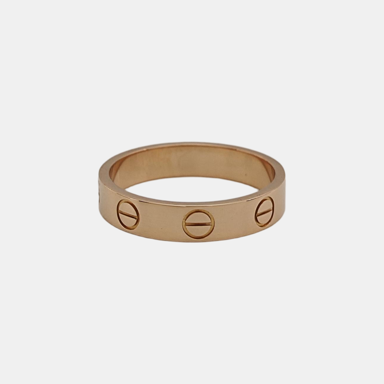 LOVE 18k Rose Gold Ring EU 49