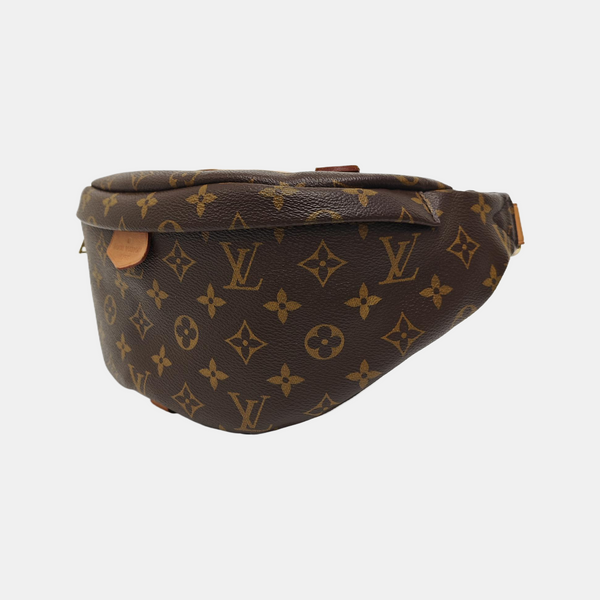 BUMBAG Monogram Coated Canvas Brown