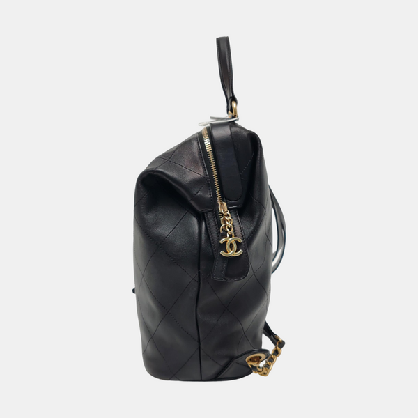 Quilted Lambskin Black
