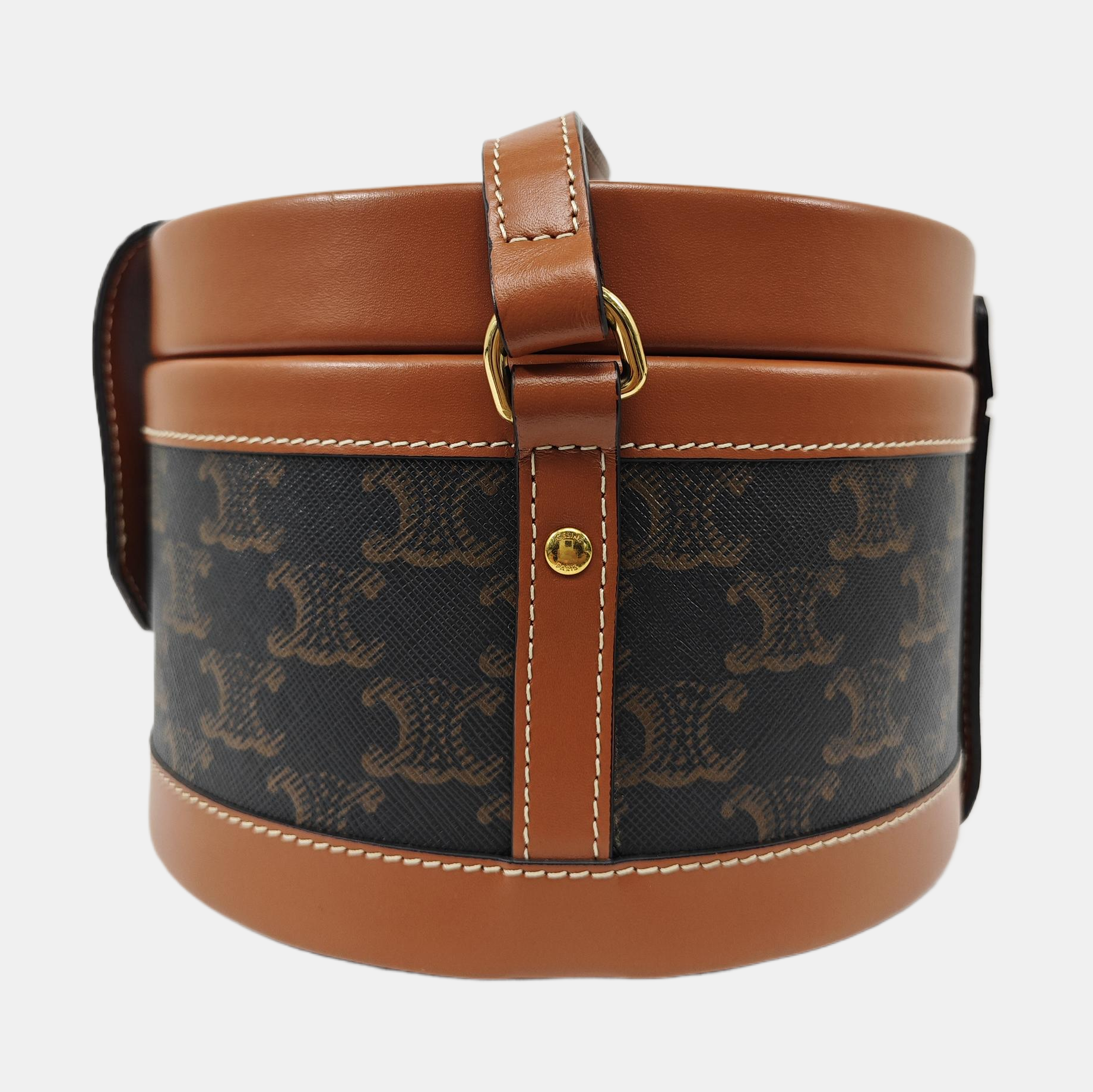 TRIOMPHE Medium Coated Canvas Brown