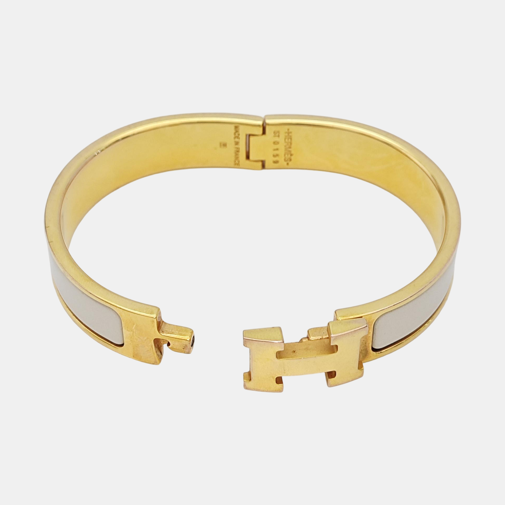 Clic H Metal Gold Bangle