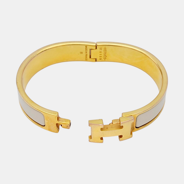 Clic H Metal Gold Bangle