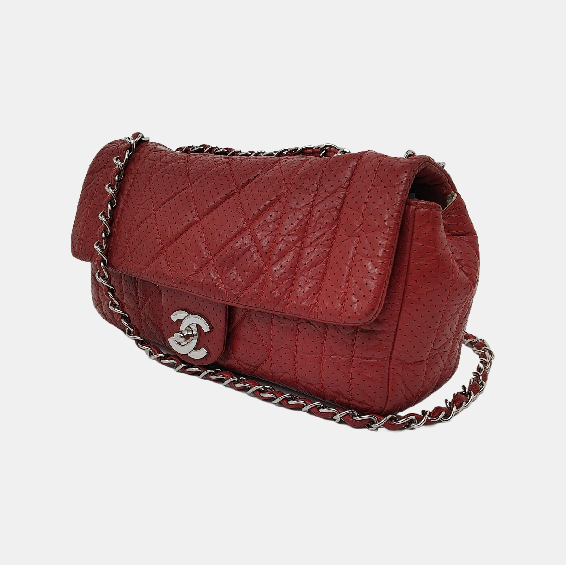 Quilted Calfskin Red