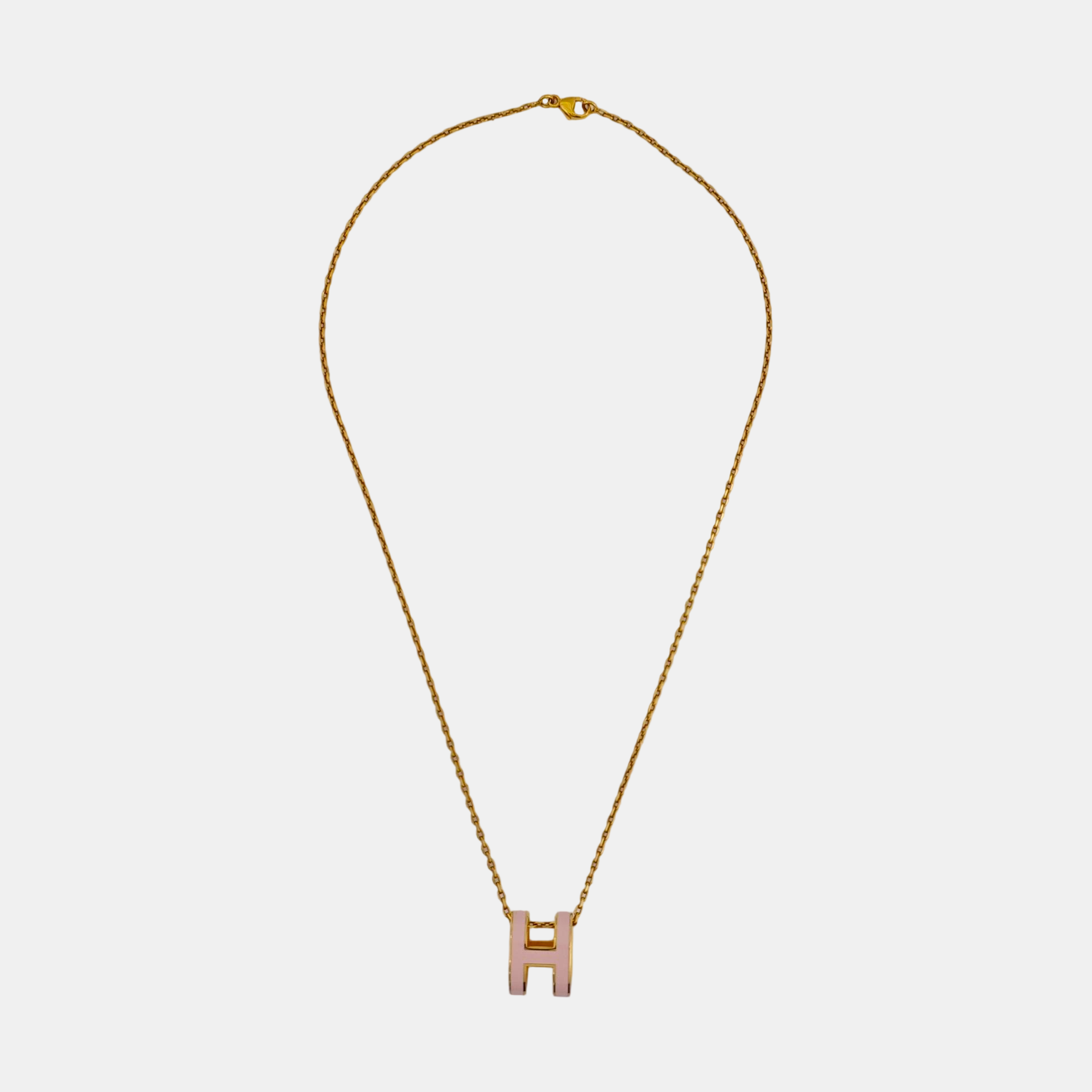 Pop H Metal Gold Necklace