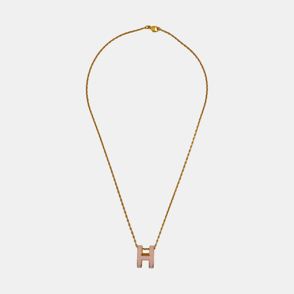 Pop H Metal Gold Necklace