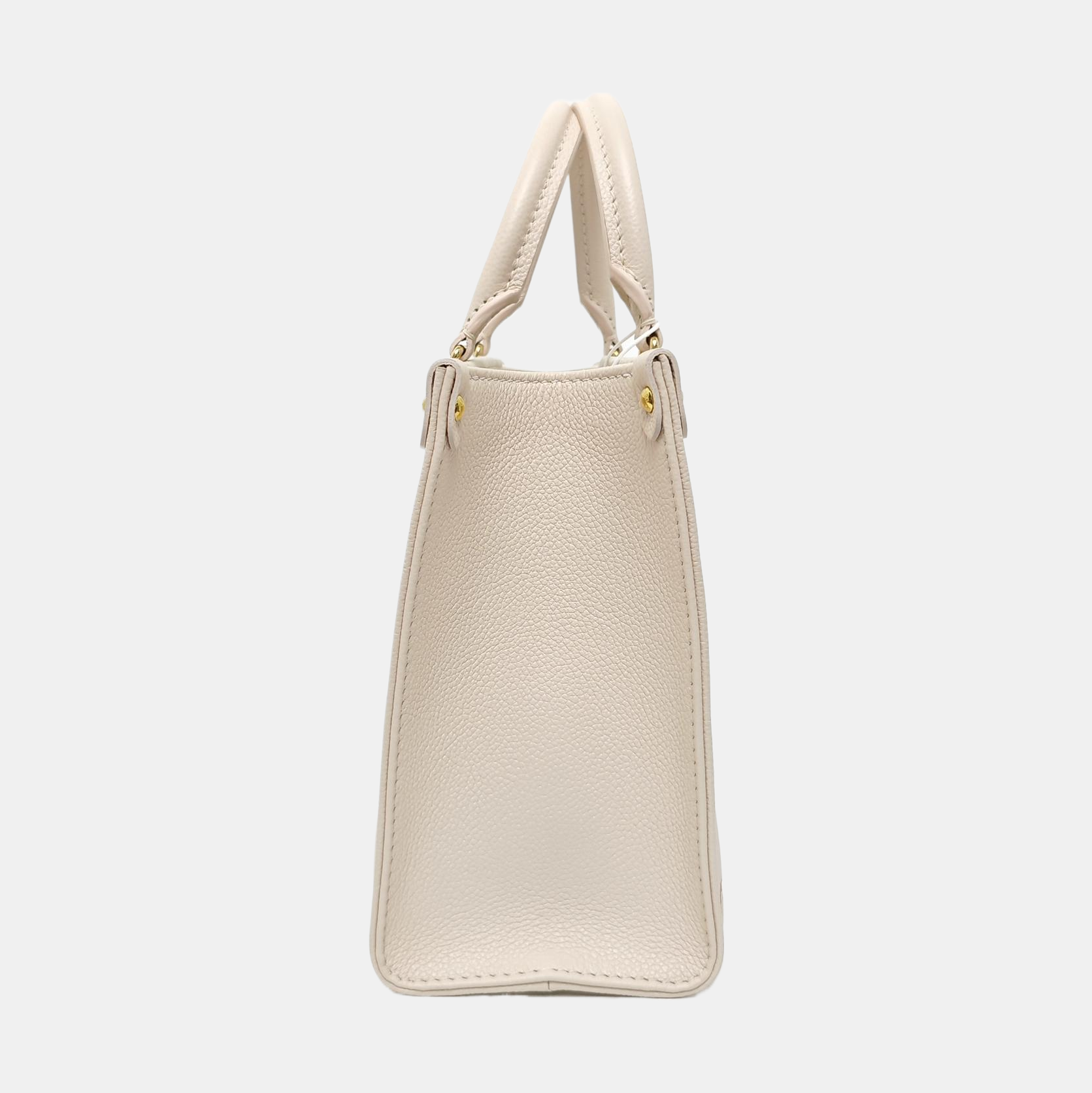 ONTHEGO PM Monogram Calfskin Beige