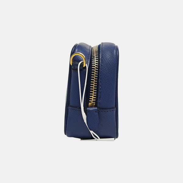 Saffiano Calfskin Shoulder Bag Blue