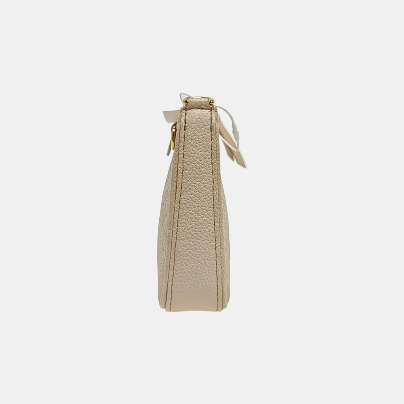 EASY POUCH ON STRAP Calfskin Beige