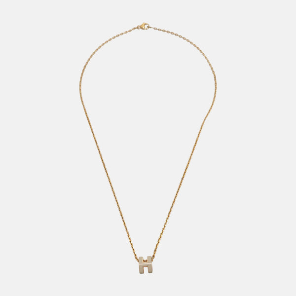 Pop H Metal Gold Necklace