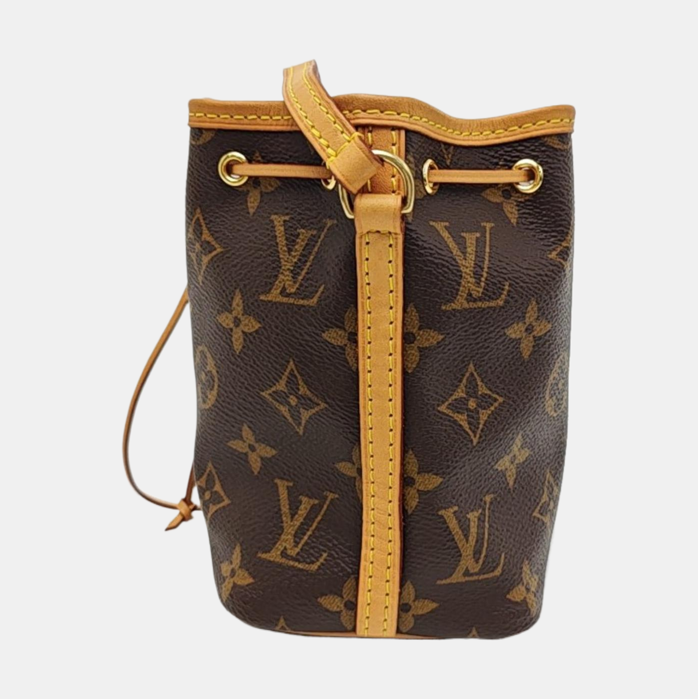 NÉONOÉ Nano Monogram Coated Canvas Brown