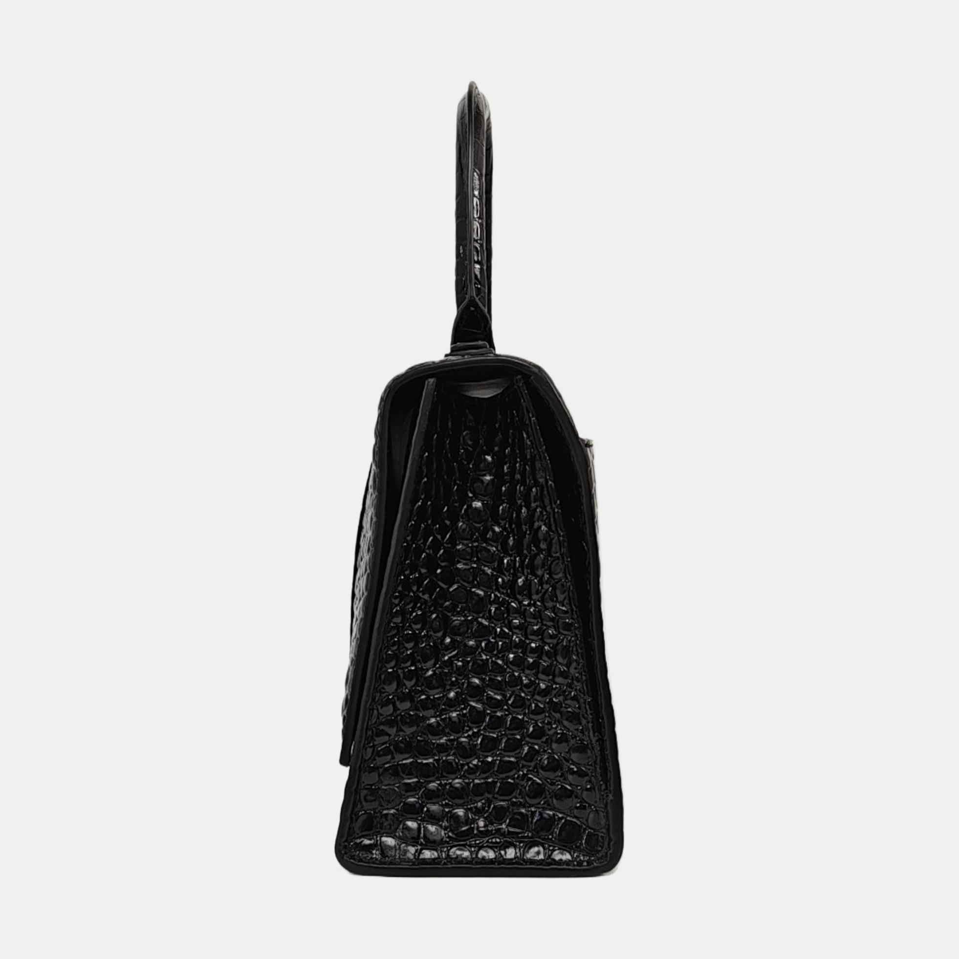 Hourglass Small Calfskin Black
