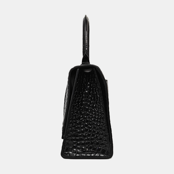 Hourglass Small Calfskin Black