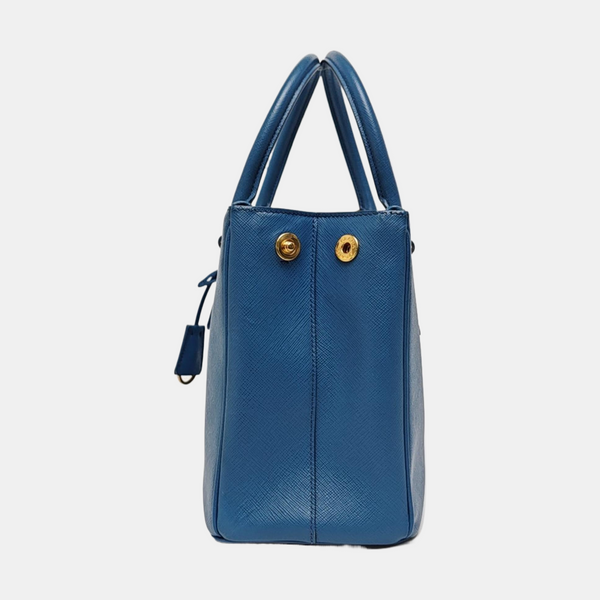 Authenticated pre-owned  Galleria Saffiano Calfskin Blue - Shoulder Bag at Looply