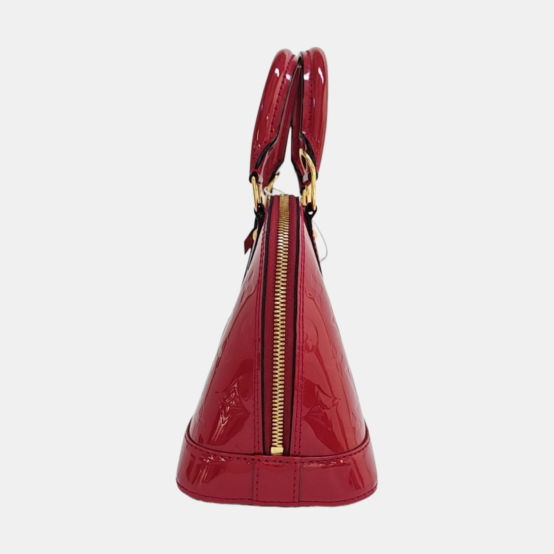 ALMA BB Monogram Patent Leather Red