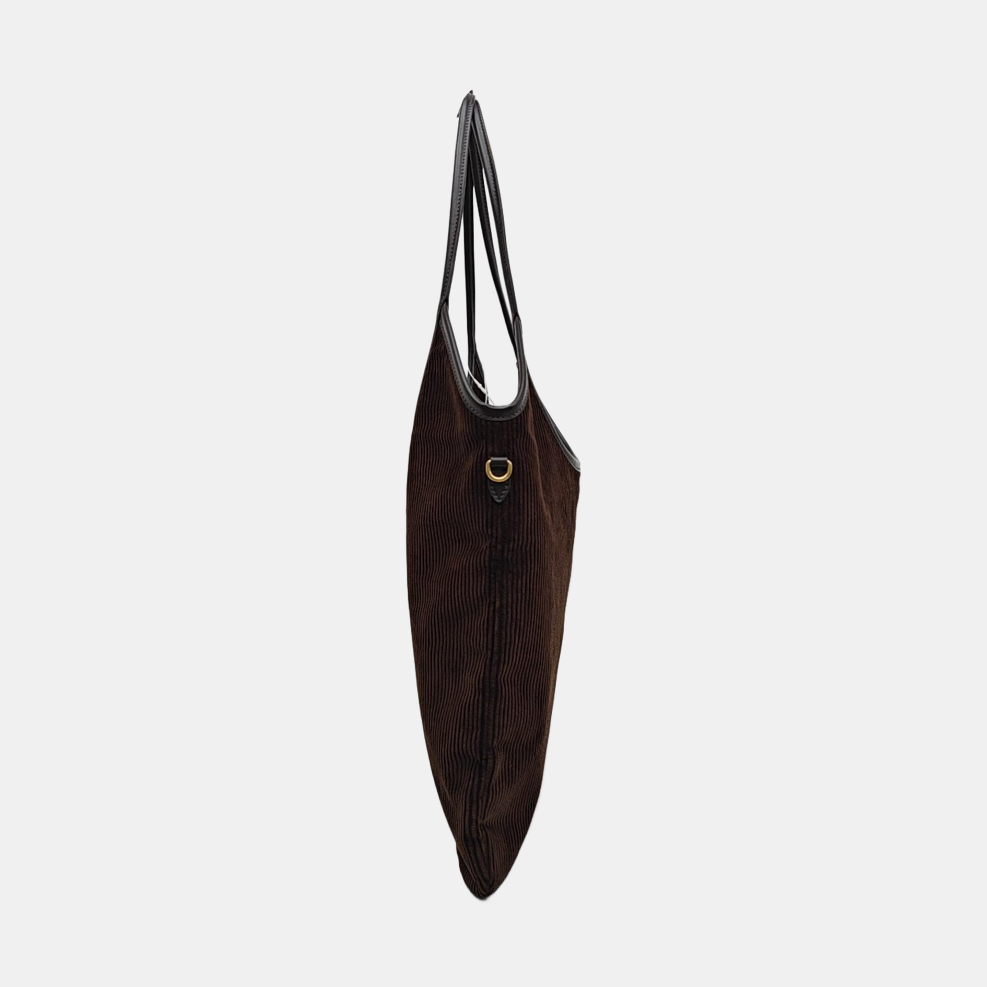 Corduroy Shoulder Bag Brown