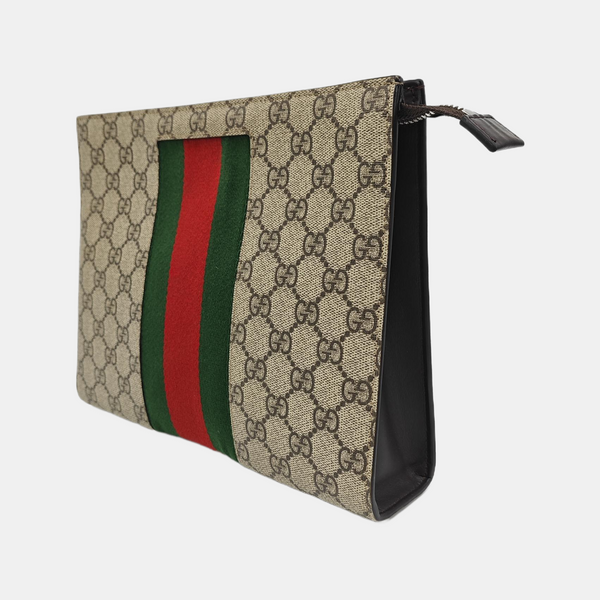GG Supreme Monogram Coated Canvas Black