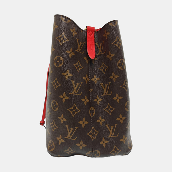 NÉONOÉ MM Monogram Coated Canvas Brown