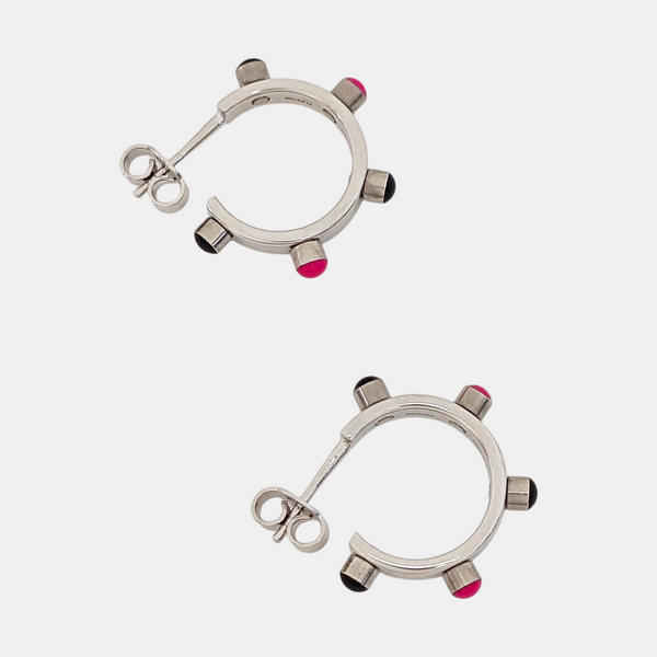 Metal Silver Stud Earrings