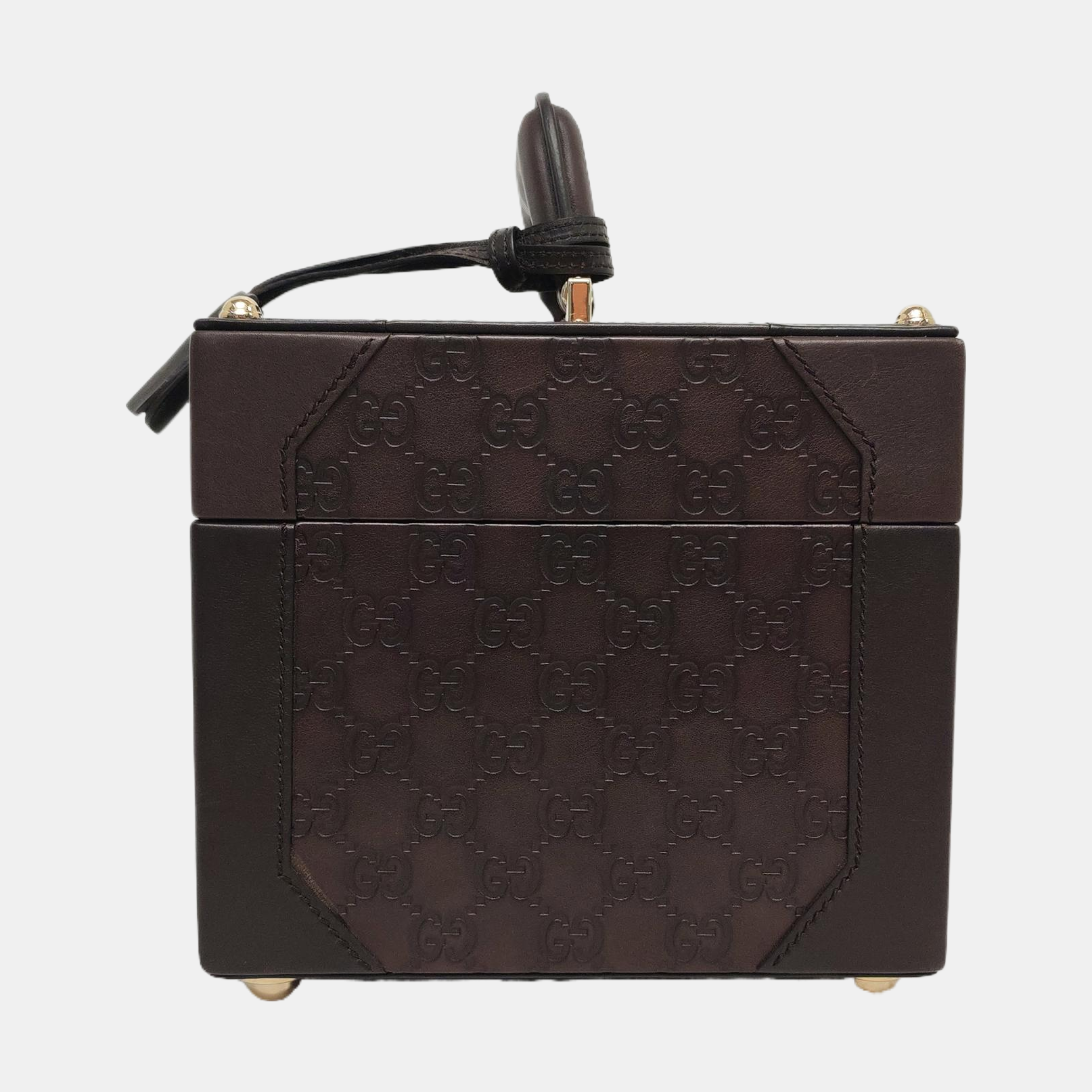Padlock Small Monogram Calfskin Brown