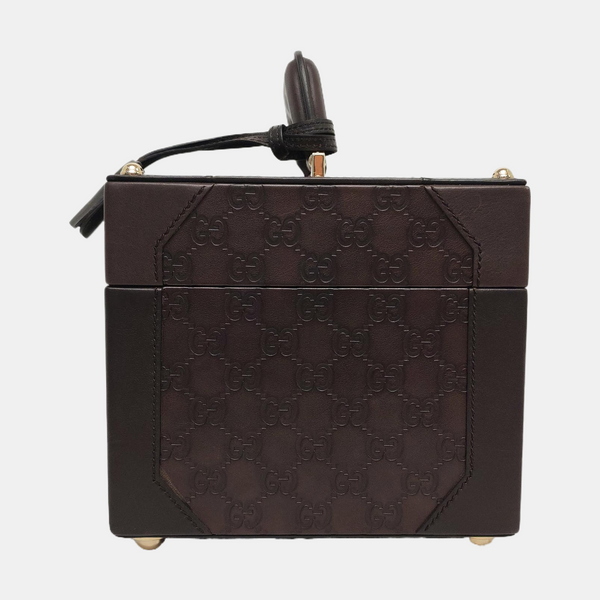 Padlock Small Monogram Calfskin Brown