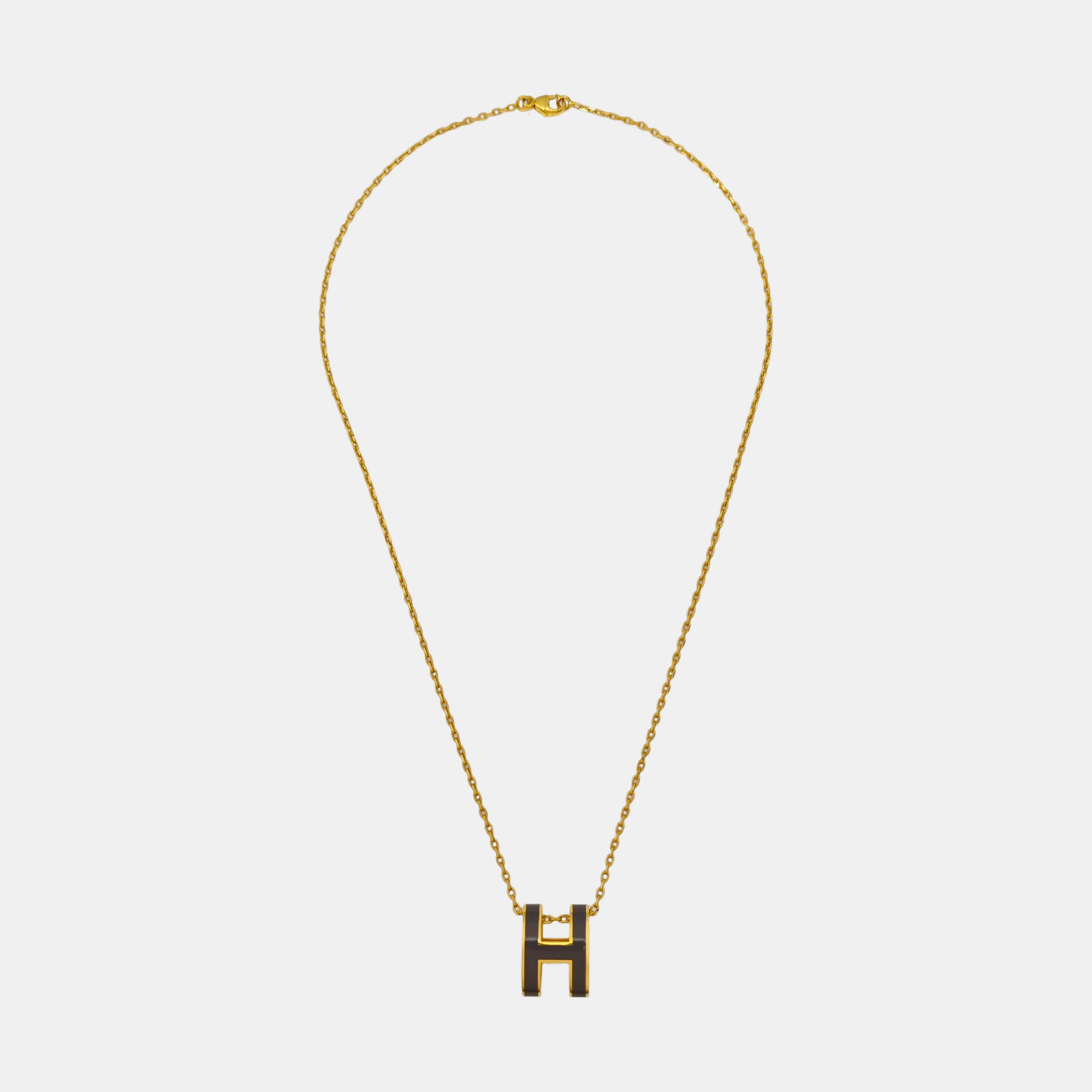 Pop H Metal Gold Necklace