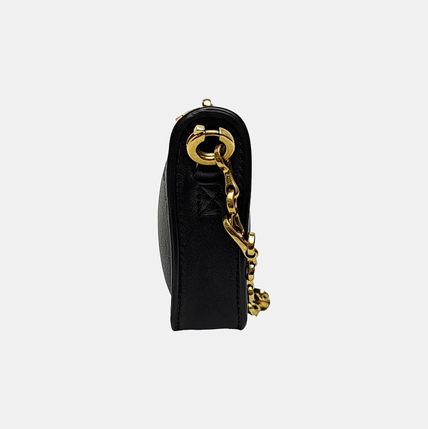 Lambskin Shoulder Bag Black