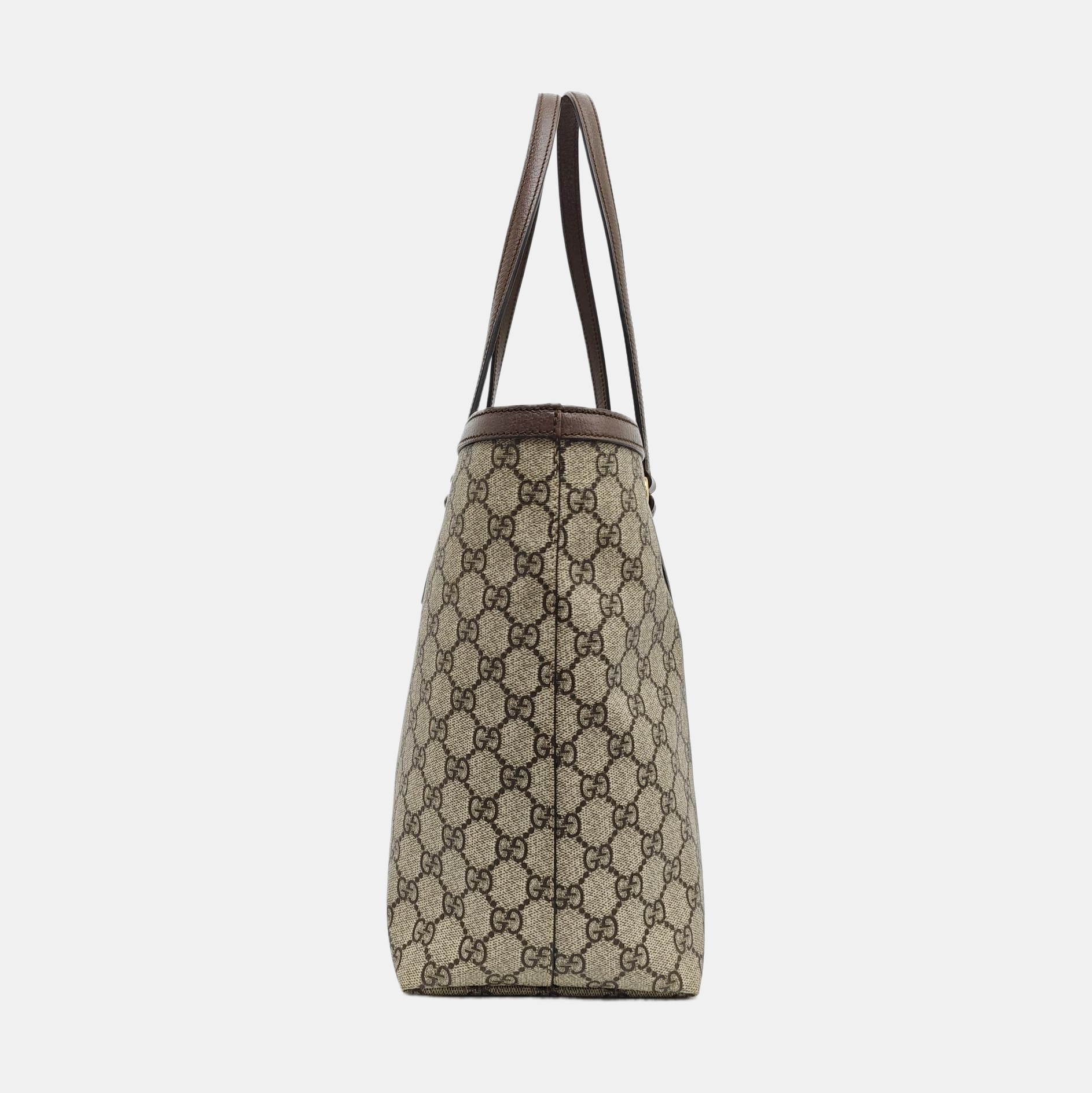 Ophidia Medium Monogram Coated Canvas Beige