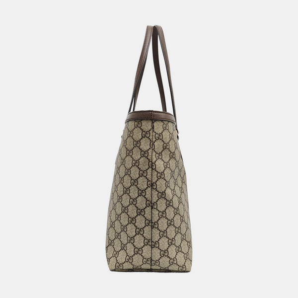 Ophidia Medium Monogram Coated Canvas Beige