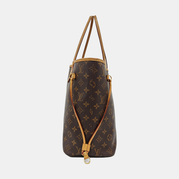 NEVERFULL MM Monogram Coated Canvas Brown