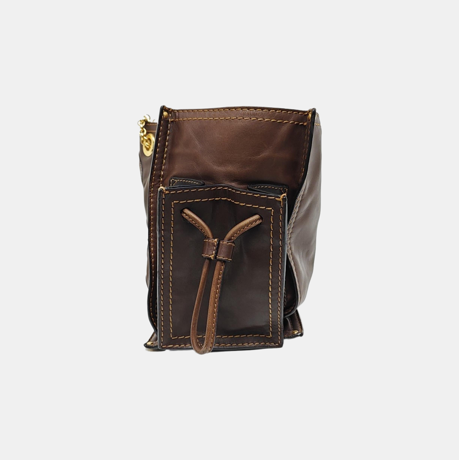 Calfskin Tote Bag Brown