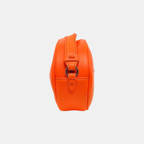 Calfskin Shoulder Bag Small Orange