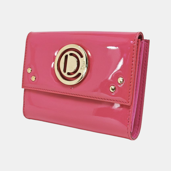 Patent Leather Wallet Pink