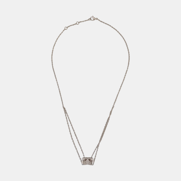 18k White Gold Silver Necklace