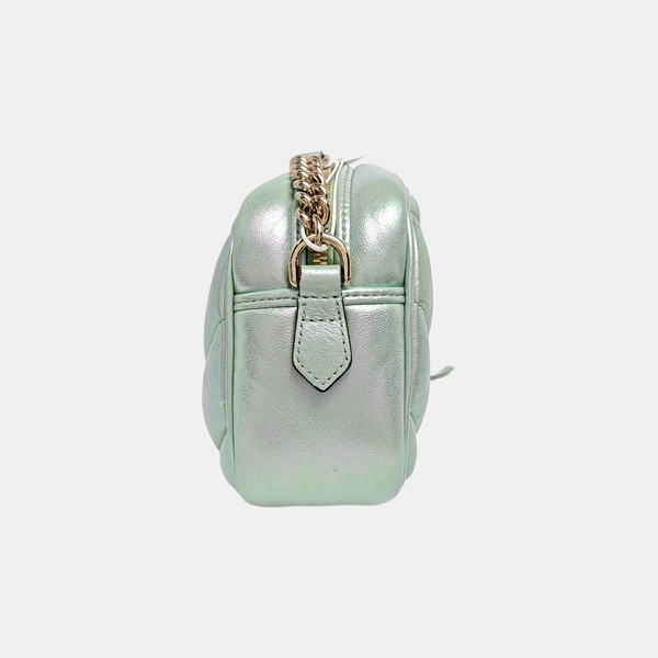 GG Marmont Small Quilted Lambskin Metallic