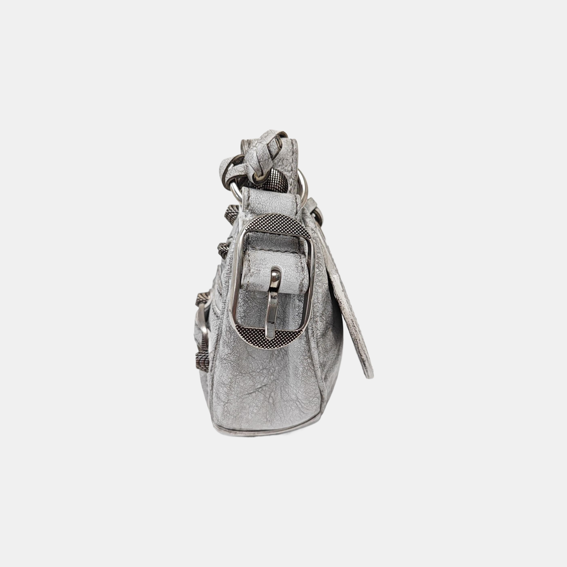 Le Cagole Mini Lambskin Silver