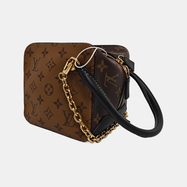 SQUARE Monogram Coated Canvas Brown