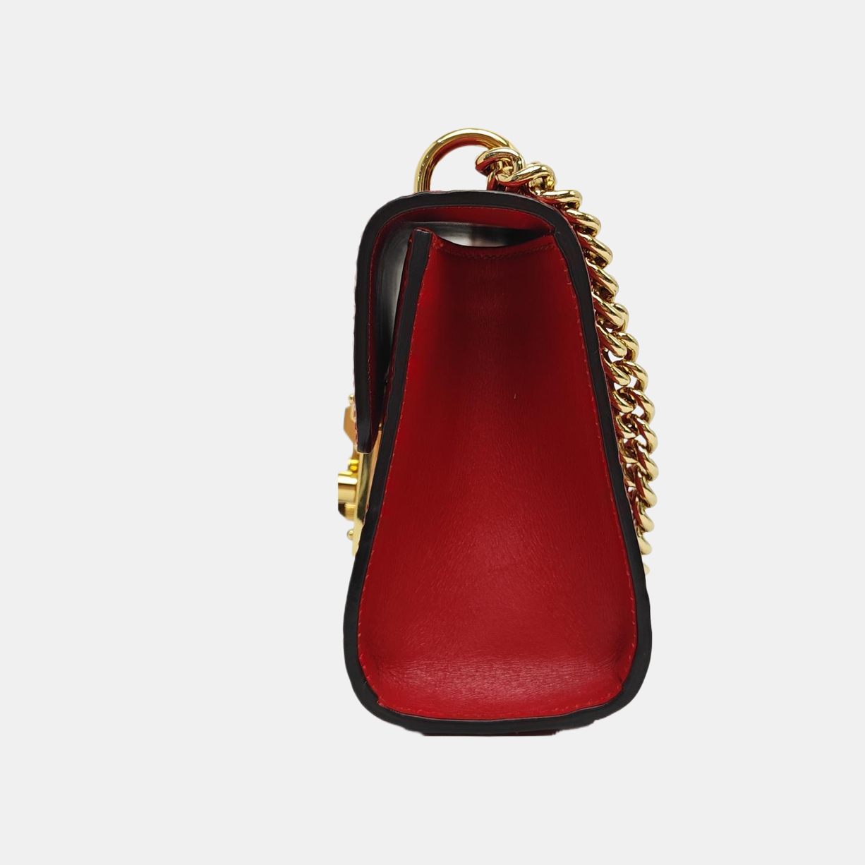 Padlock Small Monogram Calfskin Red