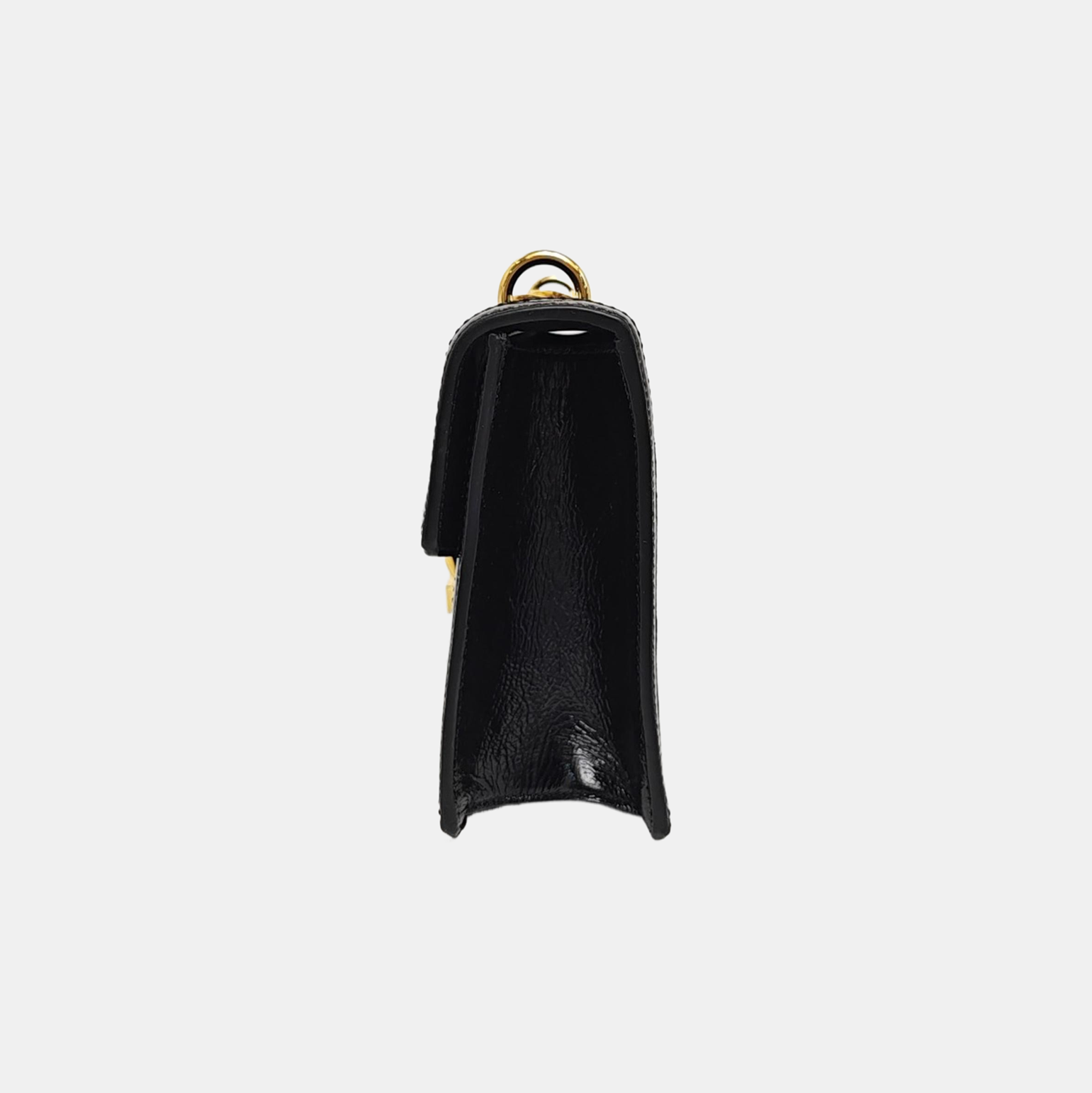 Sylvie Small Monogram Velvet Black