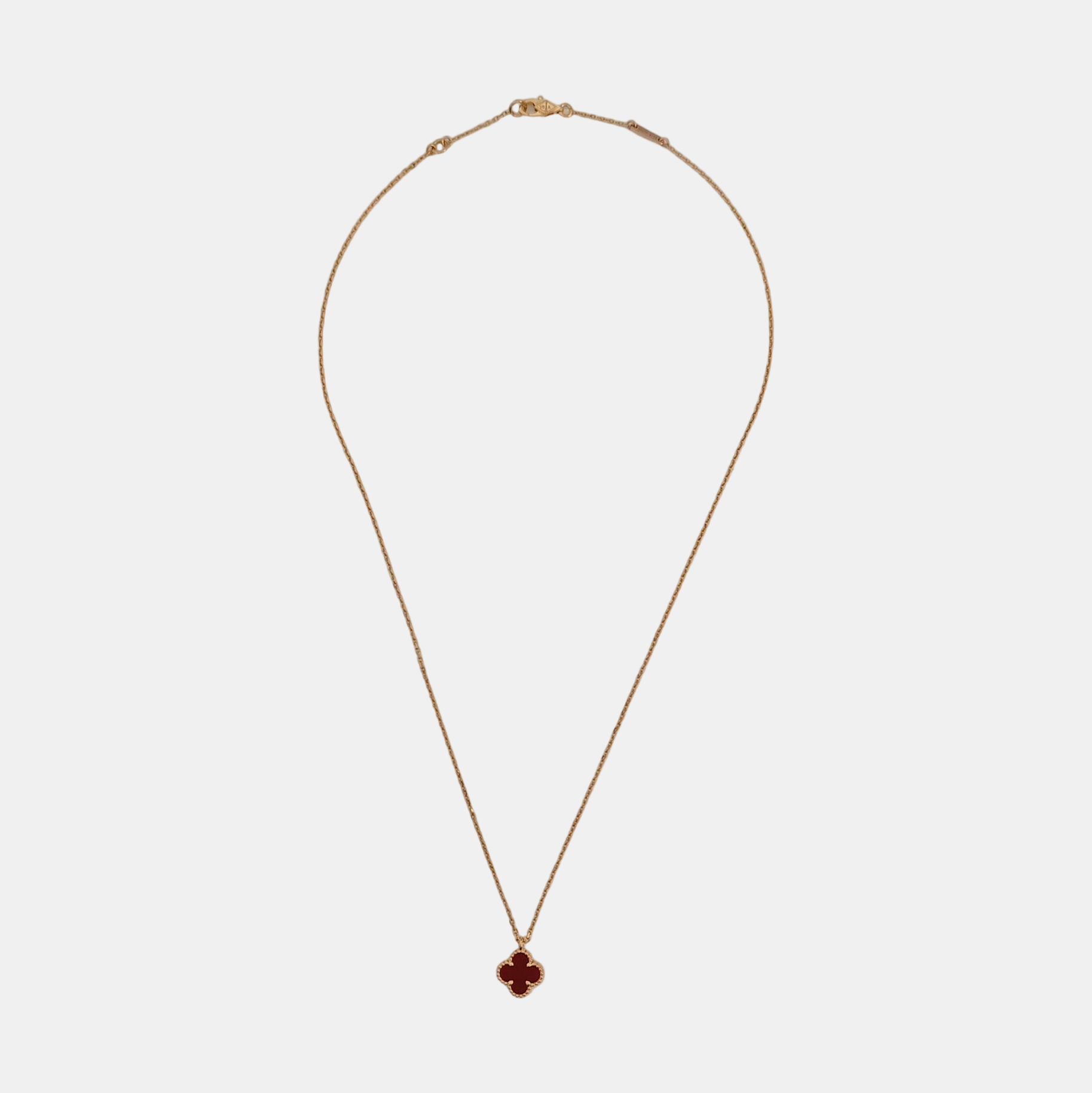 Sweet Alhambra 18k Rose Gold Necklace