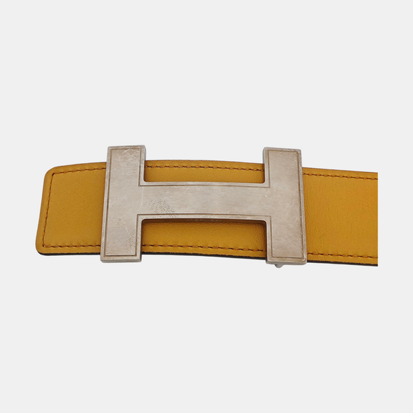 Leather Belt Yellow